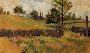 John Henry Twachtman Painting - Spring Landscape John Henry Twachtman